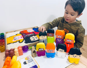 Miniland Family Diversity Blocks – Inclusive Play Corner